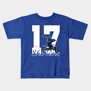 Shohei Ohtani - ShoTime - Los Angeles Dodgers Samurai 01 Kids T-Shirt